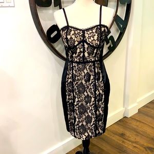 Sexy black lace cocktail dress size 5